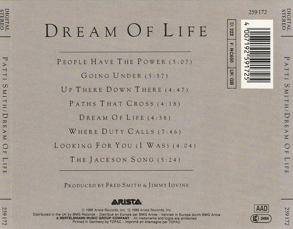 Patti Smith : Dream Of Life (CD, Album)