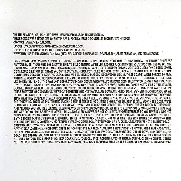 The HELM : The HELM (7", Whi)