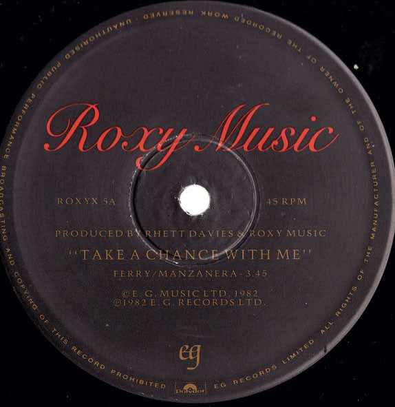 Roxy Music - Take A Chance With Me  The Main Thing - Dance Mix (12) (Very Good Plus (VG)) - DaddyPop