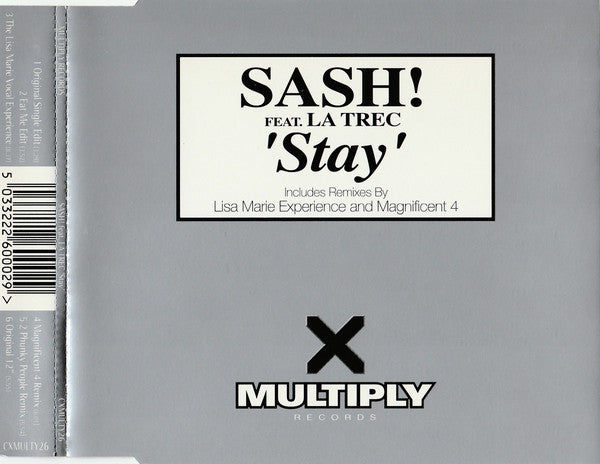 Sash! Feat. La Trec : Stay (CD, Single)