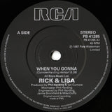 Rick Astley And Lisa Fabien : When You Gonna (7", Single)