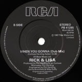Rick Astley And Lisa Fabien : When You Gonna (7", Single)