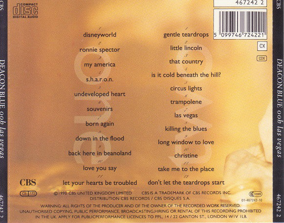 Deacon Blue : Ooh Las Vegas (2xCD, Comp)