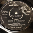 Cilla Black : Where Is Tomorrow? (7", Single, Pus)