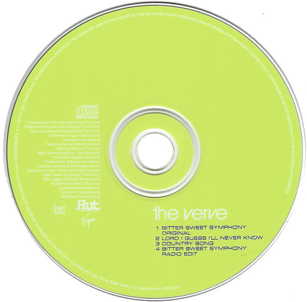 The Verve : Bitter Sweet Symphony (CD, Single, CD1)