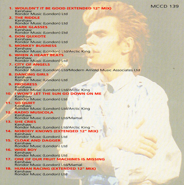 Nik Kershaw : The Best Of Nik Kershaw (CD, Comp)