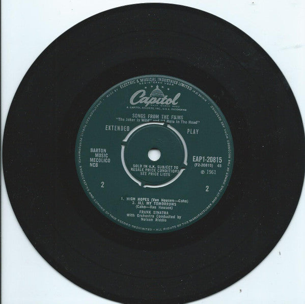 Frank Sinatra : Song From The Films  (7", EP)