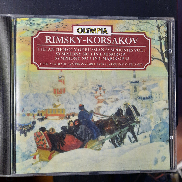 Nikolai Rimsky-Korsakov, Russian State Symphony Orchestra, Evgeni Svetlanov - The Anthology Of Russian Symphonies Vol. 1 (CD) (Very Good Plus (VG)) - DaddyPop
