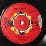 Paul Desmond : First Place Again (7", EP, Mono)