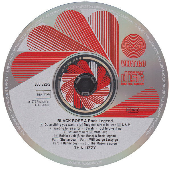 Thin Lizzy : Black Rose (A Rock Legend) (CD, Album, RE)
