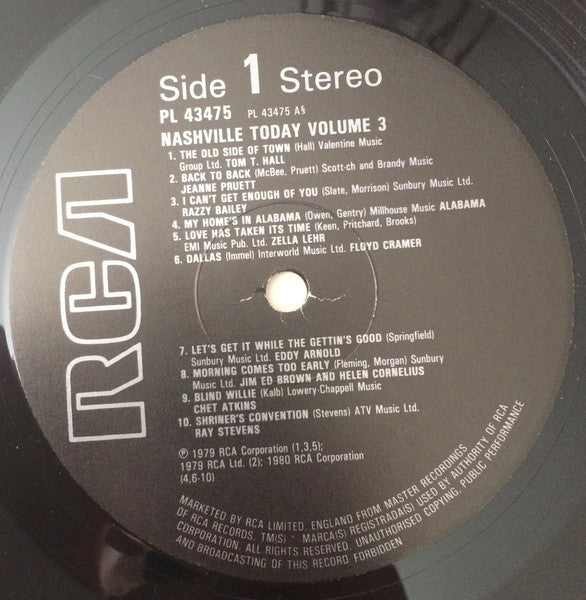 Various : Nashville Today Volume 3 (LP, Comp)