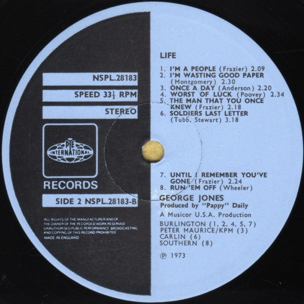 George Jones (2) : Life (LP, Comp)