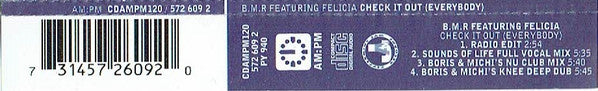 BMR Featuring Felicia Uwaje : Check It Out (Everybody) (CD, Single)