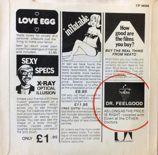 Dr. Feelgood : As Long As The Price Is Right (7", Single, £10)