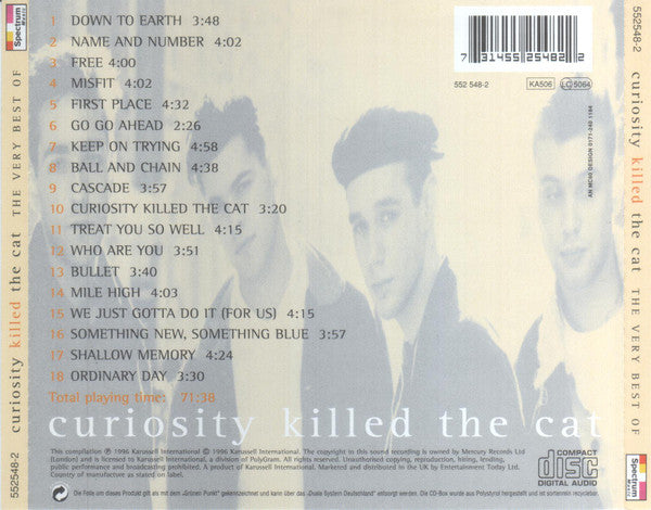 Curiosity Killed The Cat : The Very Best Of (CD, Comp, RE)