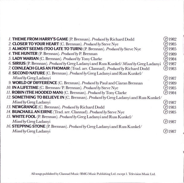 Clannad : Pastpresent (CD, Comp)