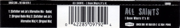 All Saints - I Know Where Its At (CD) (Very Good Plus (VG)) - DaddyPop