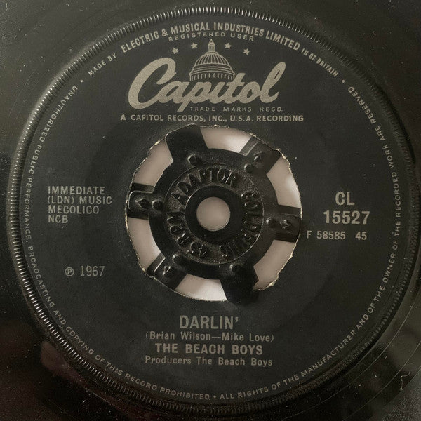 The Beach Boys : Darlin' (7", Single, Pus)