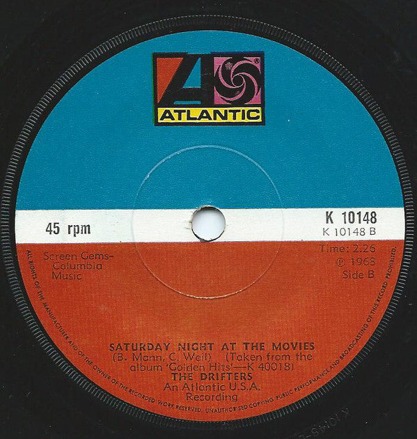 The Drifters : At The Club / Memories Are Made Of This / Saturday Night At The Movies (7", Single, Sol)