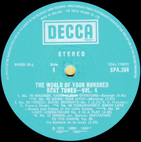 Various : The World Of Your Hundred Best Tunes Vol. 4 (LP, Comp, Sil)