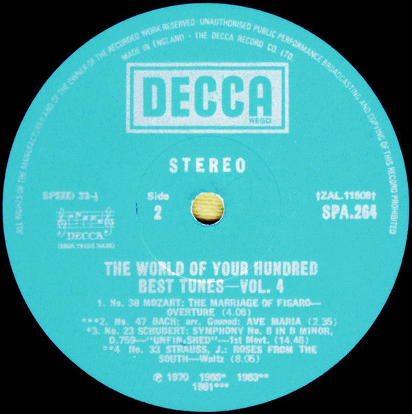 Various : The World Of Your Hundred Best Tunes Vol. 4 (LP, Comp, Sil)