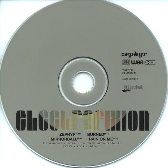 Electrafixion : Zephyr (CD, Single)