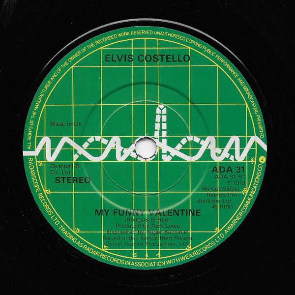 Elvis Costello And The Attractions* : Oliver's Army (7", Single, WEA)