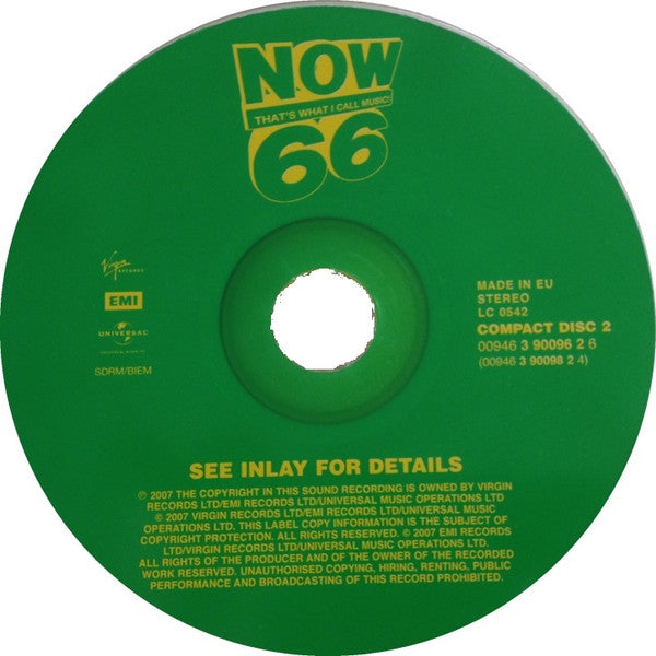 Various : Now That's What I Call Music! 66 (2xCD, Comp)