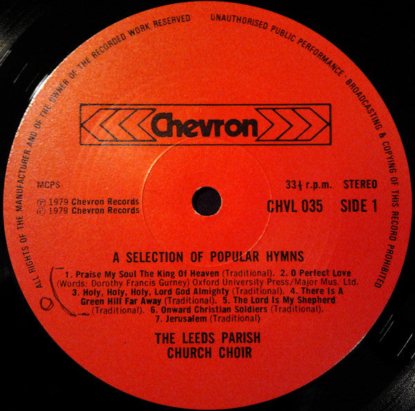 Leeds Parish Church Choir : A Selection Of Popular Hymns (LP)