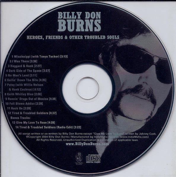 Billy Don Burns : Heroes, Friends & Other Troubled Souls (CD, Album)