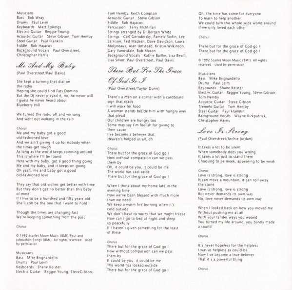 Paul Overstreet : Love Is Strong (CD, Album)