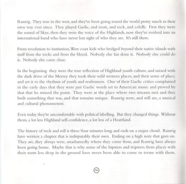 Runrig : The Best Of Runrig (Long Distance) (CD, Comp, RM)