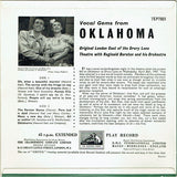 Richard Rodgers And Oscar Hammerstein II ⁕ "Oklahoma" Original London Cast Of The Drury Lane Theatre With Reginald Burston And His Orchestra : Vocal Gems From Oklahoma (7", EP)