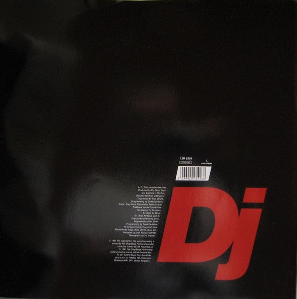 Pet Shop Boys : DJ Culture (12", Single)