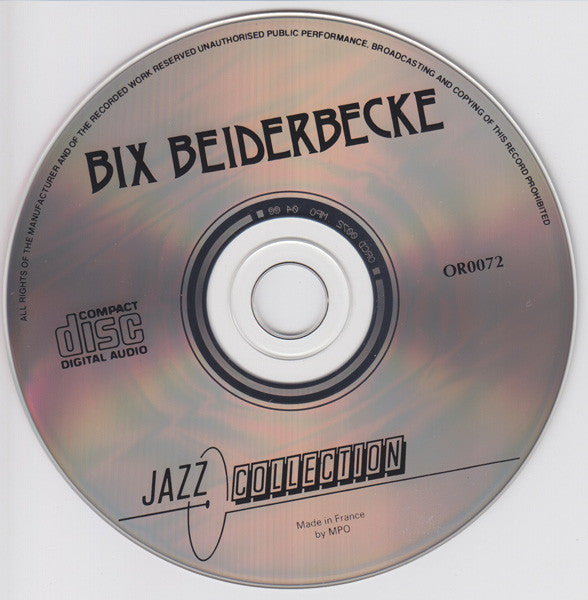 Bix Beiderbecke : Bix Beiderbecke (CD, Comp)