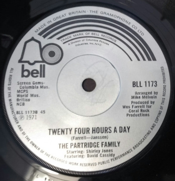 The Partridge Family : I Woke Up In Love This Morning / Twenty-Four Hours A Day (7", Single)