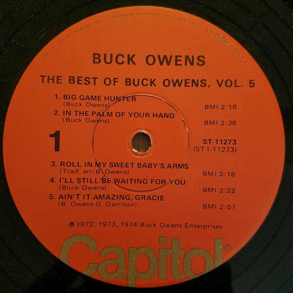 Buck Owens : The Best Of Buck Owens, Vol. 5 (LP, Comp)