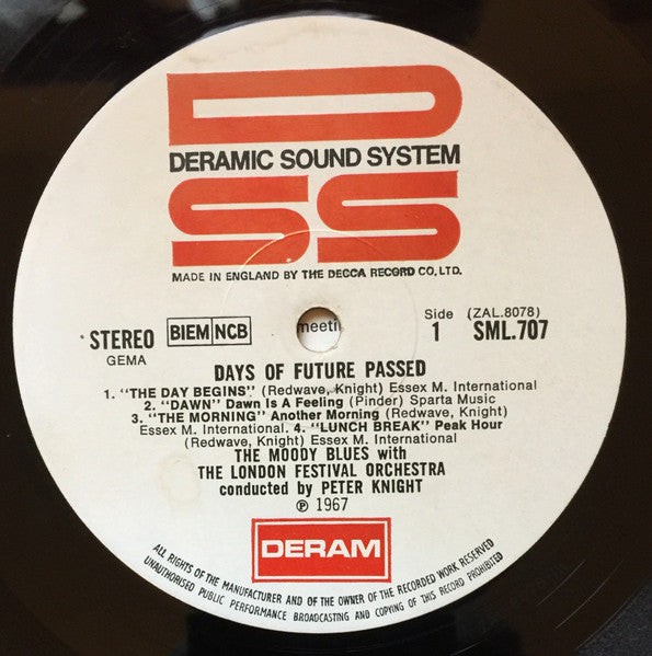 The Moody Blues With The London Festival Orchestra Conducted By Peter Knight - Days Of Future Passed (LP) (Very Good (VG)) - DaddyPop