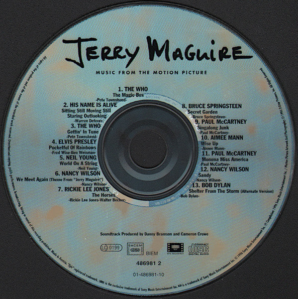 Various : Jerry Maguire (Music From The Motion Picture) (CD, Comp)